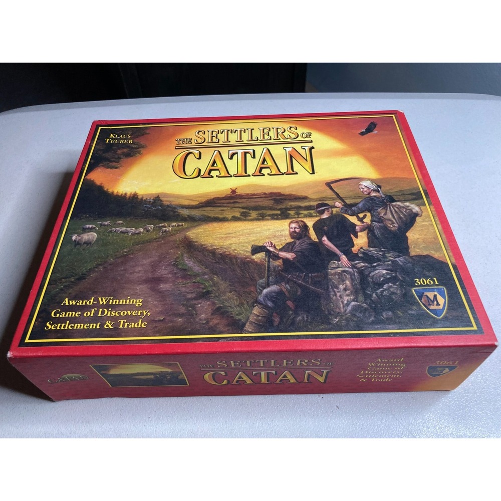 The Settlers of Catan Board Game 3061 Mayfair Games Klaus Teuber Unpunched